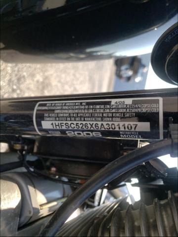 2006 HONDA VTX1300 R 1HFSC526X6A301107