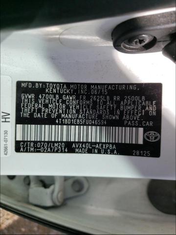 2015 TOYOTA AVALON HYB 4T1BD1EB5FU046594