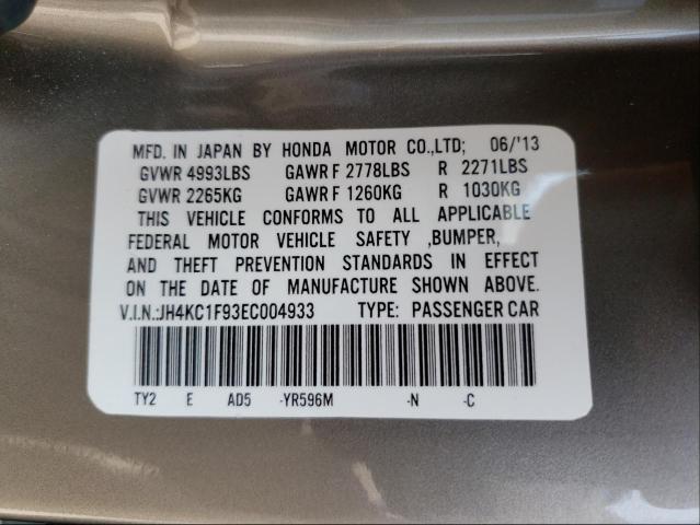 2014 ACURA RLX ADVANC JH4KC1F93EC004933
