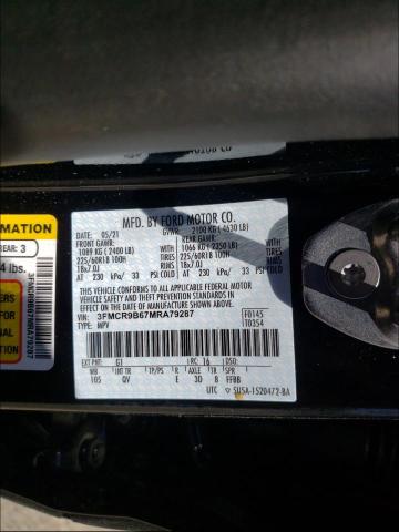 2021 FORD BRONCO SPO 3FMCR9B67MRA79287