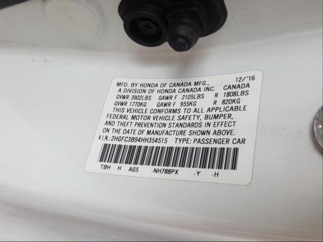2017 HONDA CIVIC TOUR 2HGFC3B94HH354515