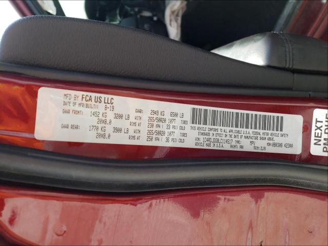 2020 DODGE DURANGO GT 1C4RDJDG8LC114517