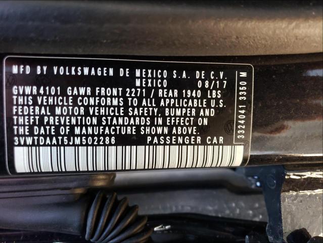 2018 VOLKSWAGEN BEETLE DUN 3VWTDAAT5JM502286