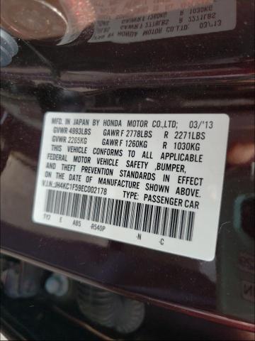 2014 ACURA RLX TECH JH4KC1F59EC002178