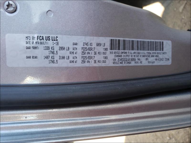 2018 DODGE GRAND CARA 2C4RDGEG2JR196850