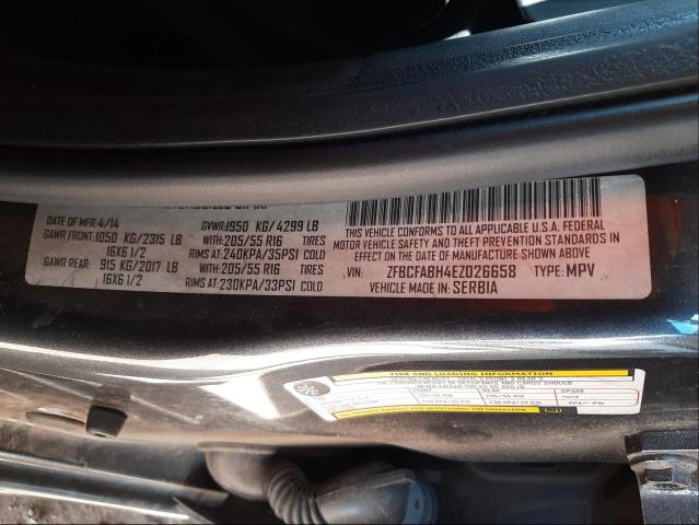 2014 FIAT 500L EASY ZFBCFABH4EZ026658