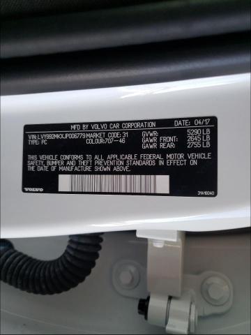 2018 VOLVO S90 LVY992MKXJP006779