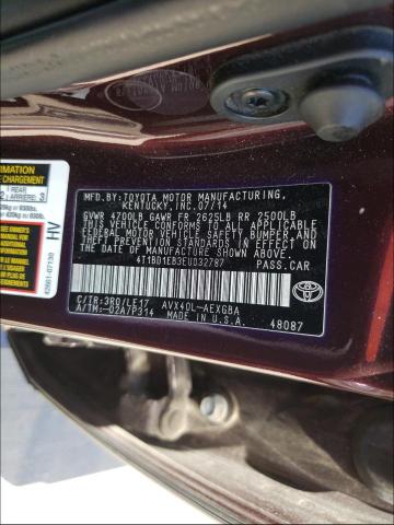 2014 TOYOTA AVALON HYB 4T1BD1EB3EU032787