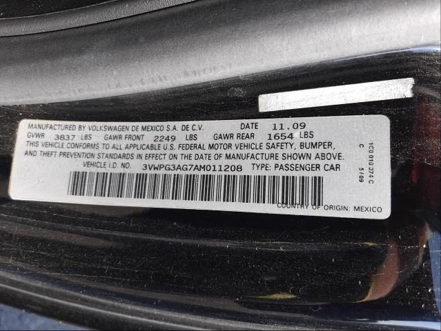 2010 VOLKSWAGEN NEW BEETLE 3VWPG3AG7AM011208