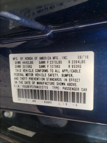 2017 ACURA TLX 19UUB1F37HA003715