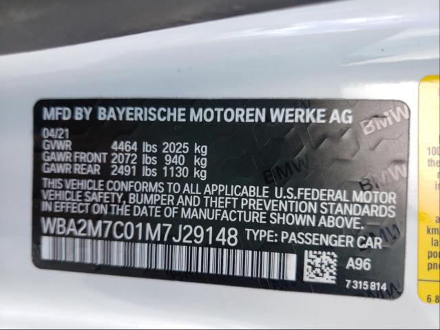 2021 BMW 230I WBA2M7C01M7J29148