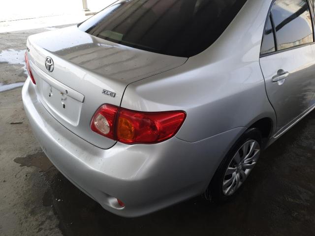VIN: JTDBL40E599094176 Auction: COPART UAE Lot: 52816511 Location: DUBAI INDUSTRIAL CITY - DUBAI JTDBL40E599094176 TOYOTA COROLLA 2009 SILVER Photo 10