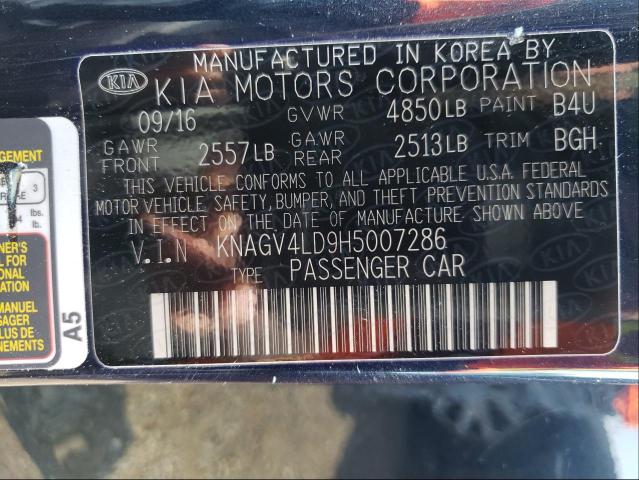 2017 KIA OPTIMA PLU KNAGV4LD9H5007286