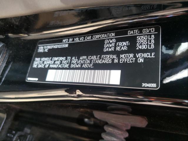 2013 VOLVO S60 T6 YV1902FH0D1223598