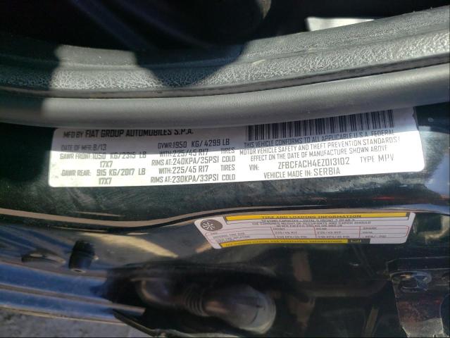2014 FIAT 500L LOUNG ZFBCFACH4EZ013102
