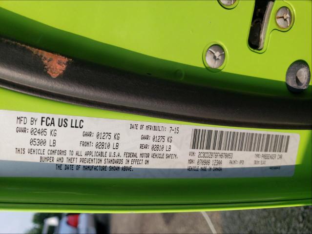 2C3CDZBT6FH878053 Dodge Challenger 2015. Фото: 9