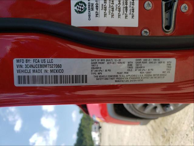 2021 JEEP COMPASS 80 3C4NJCEB0MT527060