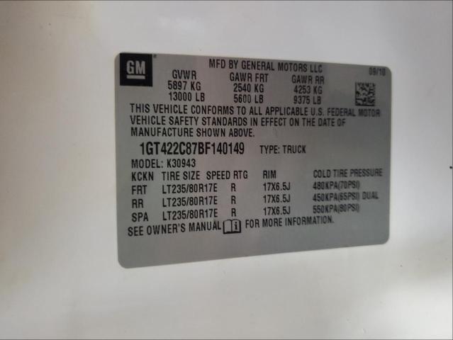 2011 GMC 3500 HD 1GT422C87BF140149