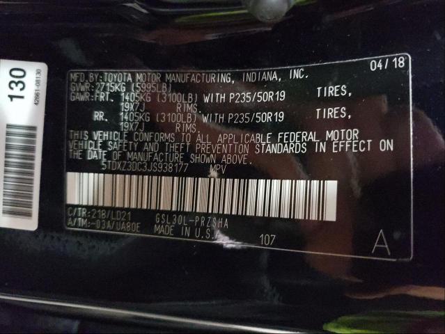 2018 TOYOTA SIENNA SE 5TDXZ3DC3JS938177