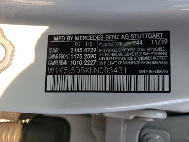 2020 MERCEDES-BENZ CLA 45 AMG W1K5J5DBXLN083431