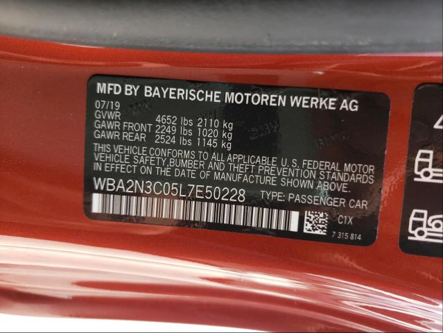 2020 BMW M240XI WBA2N3C05L7E50228