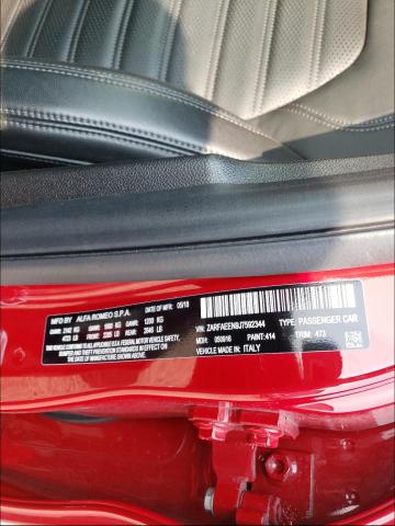2018 ALFA ROMEO GIULIA TI ZARFAEEN9J7592344