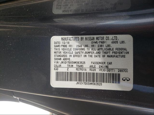 2017 INFINITI Q60 PREMIU JN1EV7EK5HM363525