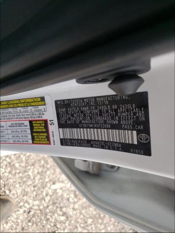 2019 TOYOTA 02-2FDC25 4T1B11HK1KU722098