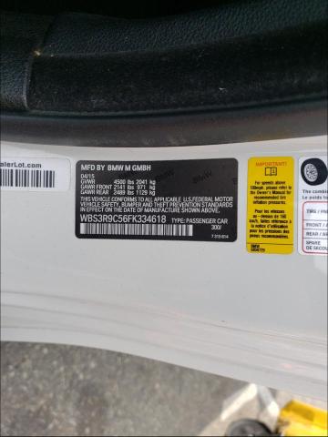 2015 BMW M4 WBS3R9C56FK334618