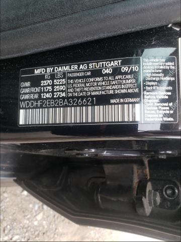 2011 MERCEDES-BENZ E 350 BLUE WDDHF2EB2BA326621