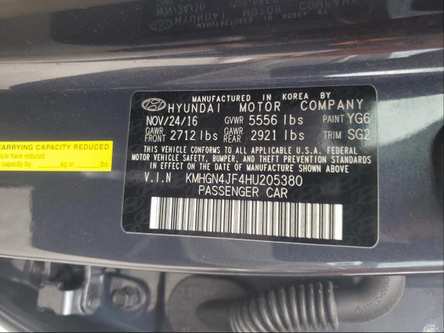 2017 GENESIS G80 ULTIMA KMHGN4JF4HU205380