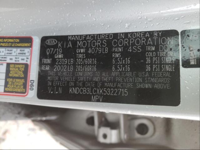 2019 KIA NIRO FE KNDCB3LCXK5322715