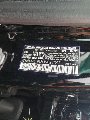 2020 MERCEDES-BENZ GLB 250 4M W1N4M4HB2LW029397