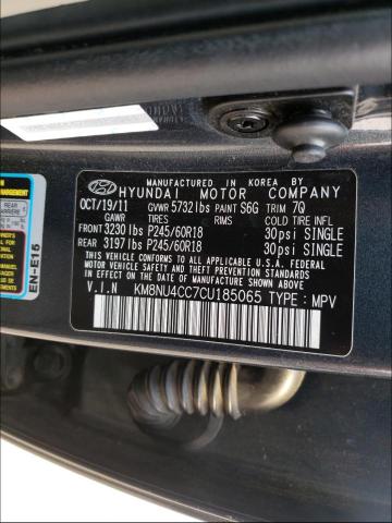 2012 HYUNDAI VERACRUZ G KM8NU4CC7CU185065