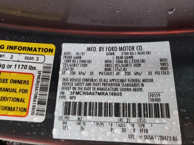 2021 FORD BRONCO SPO 3FMCR9A67MRA18605