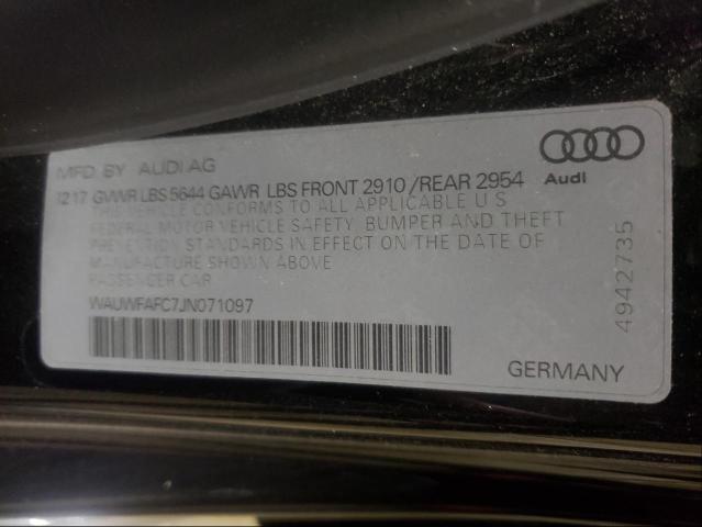 2018 AUDI S7 PREMIUM WAUWFAFC7JN071097