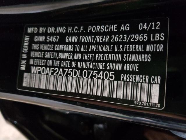 2013 PORSCHE PANAMERA G WP0AF2A75DL075405