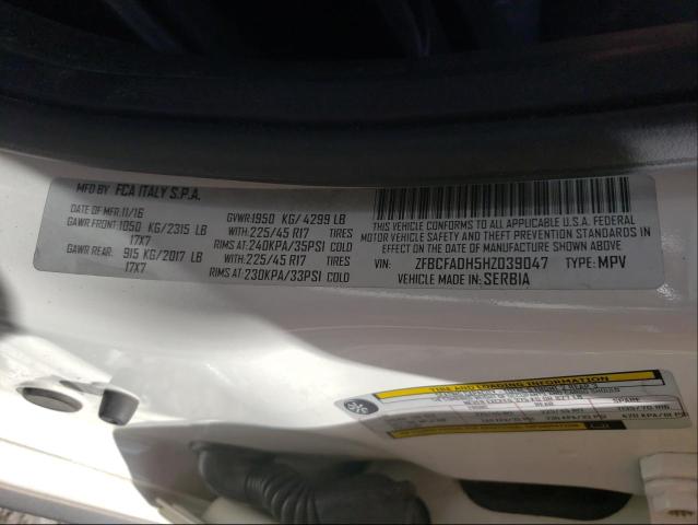 2017 FIAT 500L TREKK ZFBCFADH5HZ039047