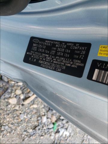 2011 HYUNDAI ACCENT GL KMHCM3AC1BU188708
