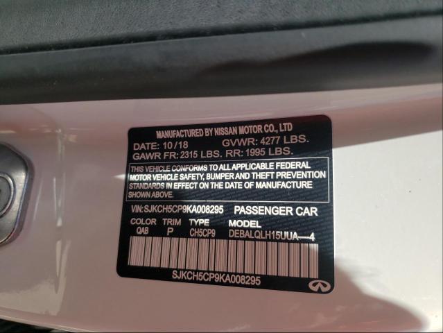 2019 INFINITI QX30 PURE SJKCH5CP9KA008295