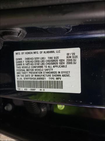 2020 HONDA PASSPORT E 5FNYF8H5XLB009021