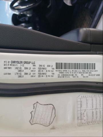 2012 DODGE DURANGO CR 1C4RDHDG5CC241380