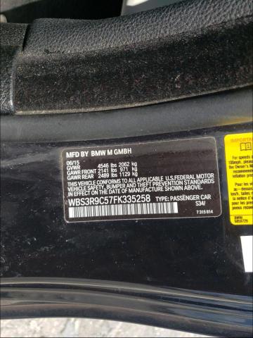 2015 BMW M4 WBS3R9C57FK335258