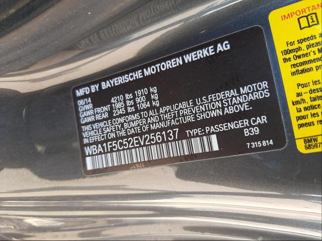 2014 BMW 228 I WBA1F5C52EV256137