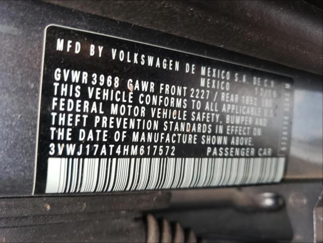 2017 VOLKSWAGEN BEETLE SE 3VWJ17AT4HM617572