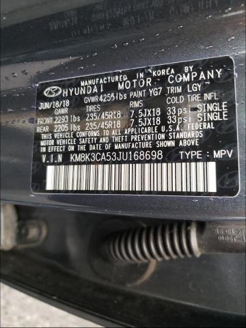 2018 HYUNDAI KONA LIMIT KM8K3CA53JU168698