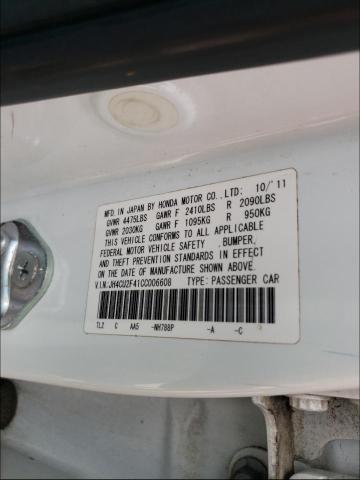 2012 ACURA TSX JH4CU2F41CC006608