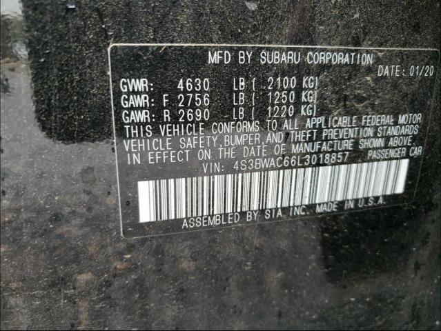 2020 SUBARU LEGACY PRE 4S3BWAC66L3018857