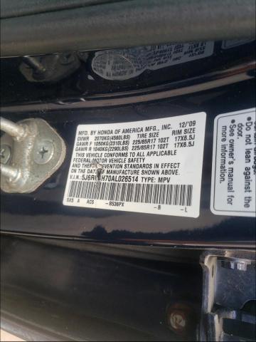 2010 HONDA CR-V 5J6RE4H70AL026514