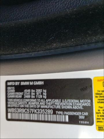 2015 BMW M4 WBS3R9C57FK335289